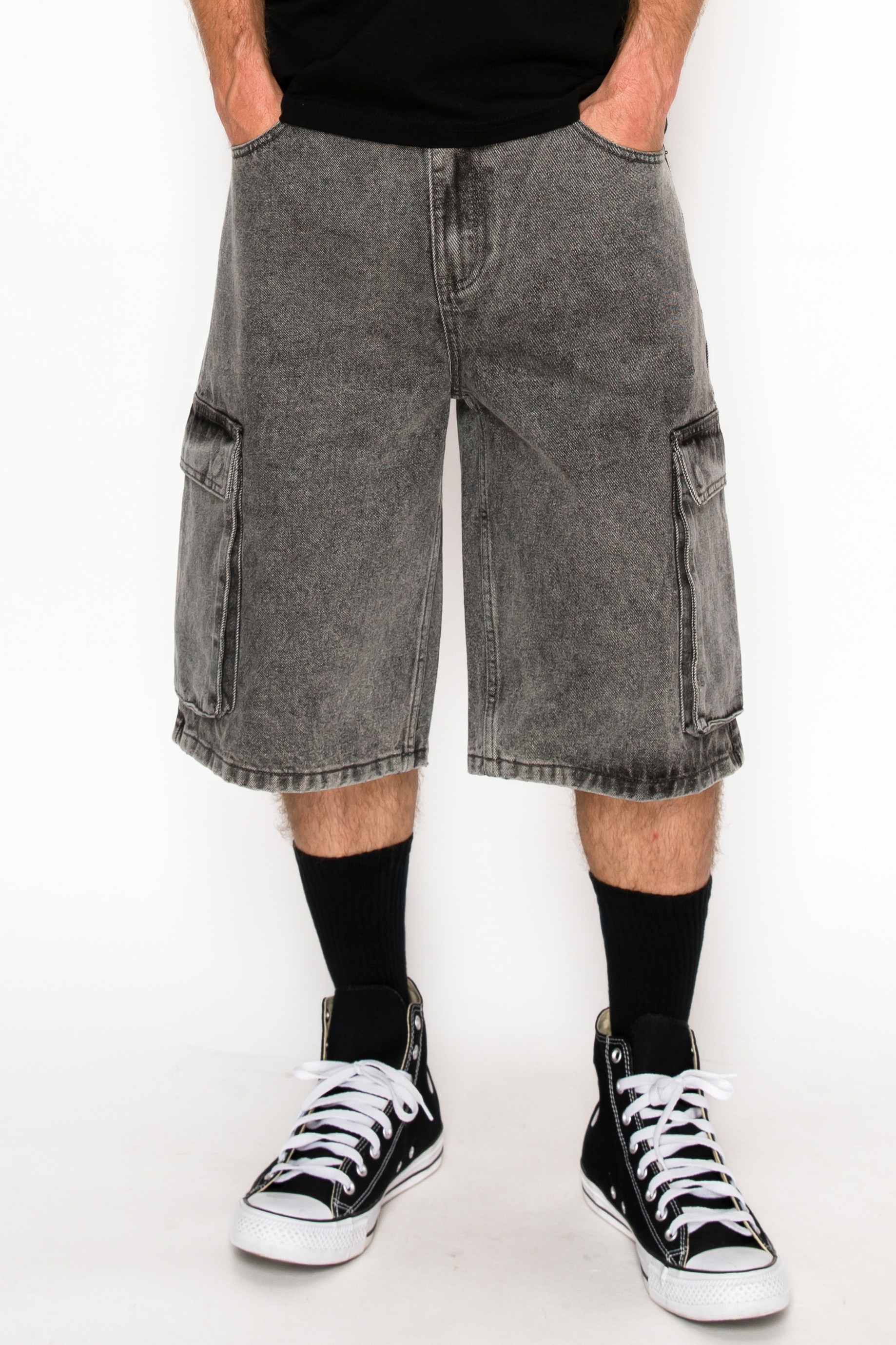 Vault Baggy Cargo Denim Shorts